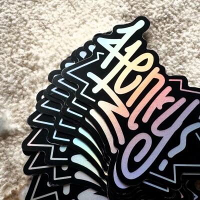 Name Sticker : HENRY | 12PC Pack | for school or Office | graffiti | Calligraphy