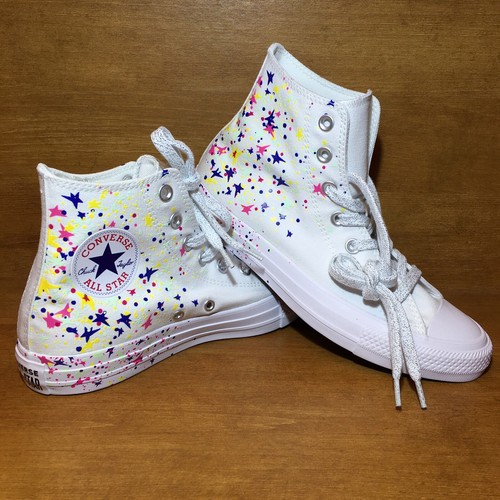 white confetti converse