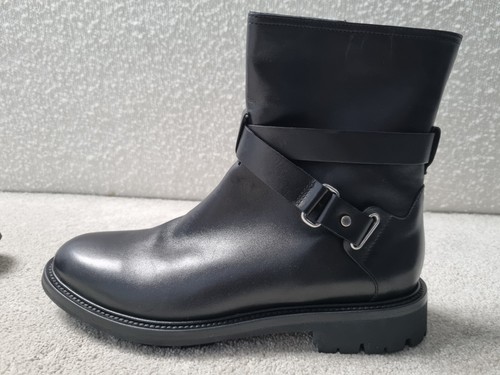 Stivali neri Belstaff Chelsea in pelle con fibbia e cinturino UK 6 EU 40 rrp £ 400 - Foto 2 di 17