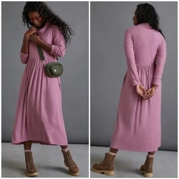 NWT Dolan Left Coast Alissa Maxi Dress Mauve Small Anthropologie