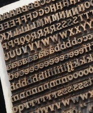 Prägeschrift 6mm Messingschrift Buchbinder Messing Prägen Leder Vergolden antik'