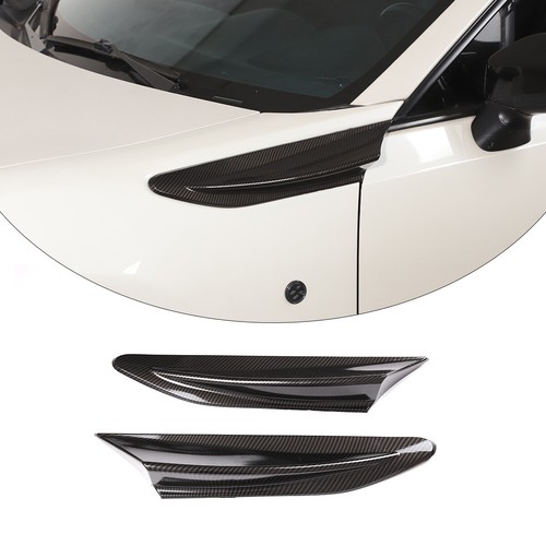 Carbon Fiber Style Car Side Fender Fin Vent Trim For Subaru BRZ Toyota 86 GT86 - Picture 2 of 10