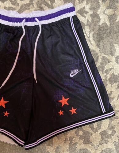 Nike DNA Stories Flight Stars Purple Basketball Shorts Mens Sz XL DQ3530-010 NEW - Picture 2 of 9