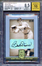 2005 Donruss Greats Gold Holofoil — Bobby Doerr, Red Sox  BGS NM-MT+ 8.5/Auto 10
