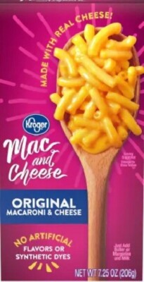 2x KROGER  Mac and Cheese 'Original' Macaroni & Cheese Sauce a 206 gr  USA
