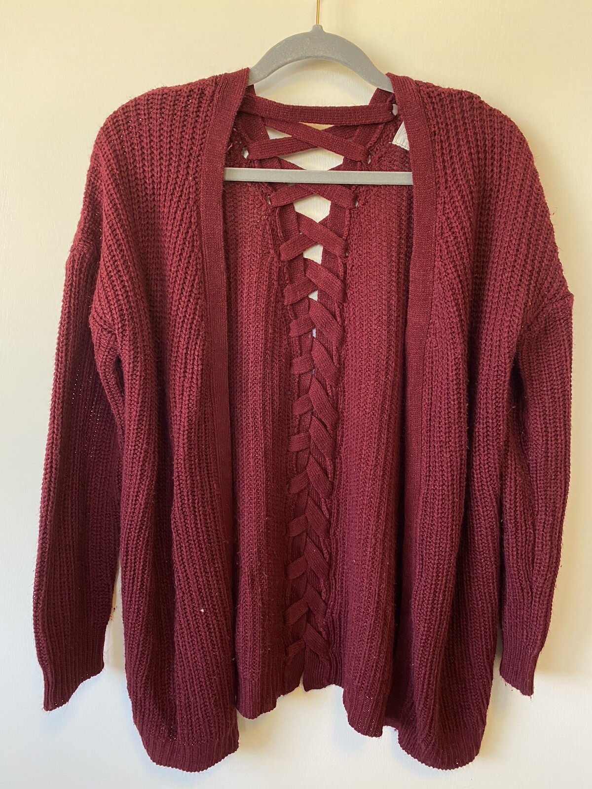 No Comment Brick Red Chunky Knit 
