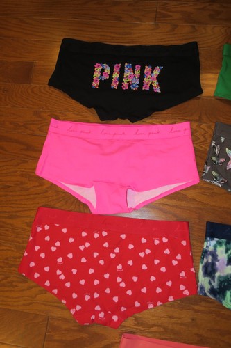 XL PAKET 5 ❤️ VICTORIA'S SECRET SUPER WEICH BAUMWOLLE ROSA HÖSCHEN JUNGEN KURZ BOYSHORT - Bild 2 von 4