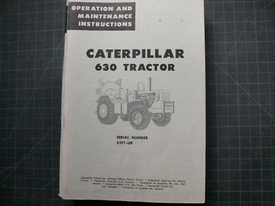 CAT Caterpillar 630 Operation Operators Guide Manual op