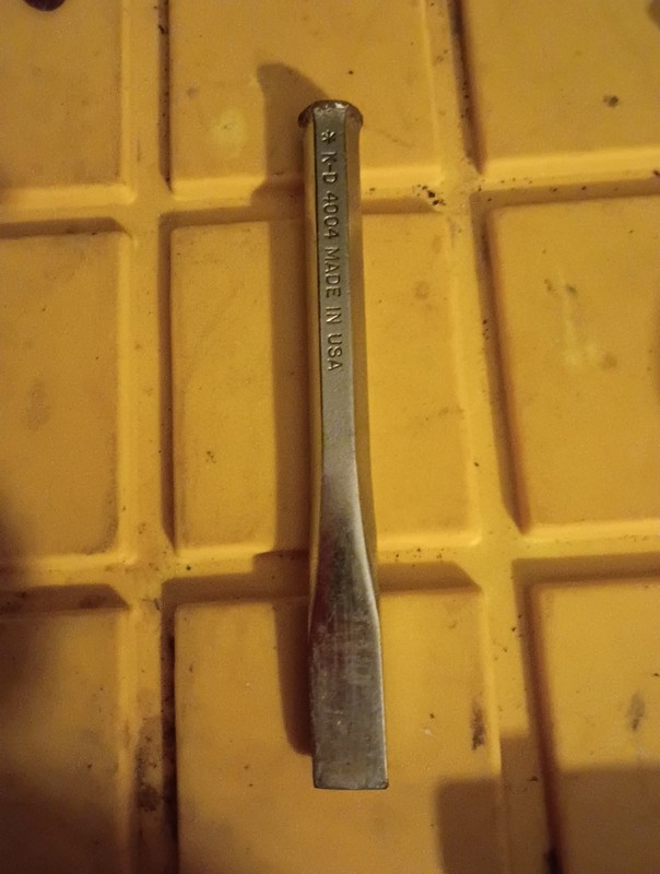 Vintage Rare 6.5” Long K-D 4004 1/2 Chisel Made in USA.