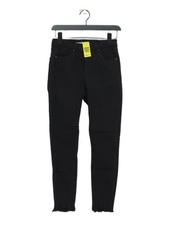 Topshop Women's Jeans M Black Cotton with Elastane, Polyester Skinny
