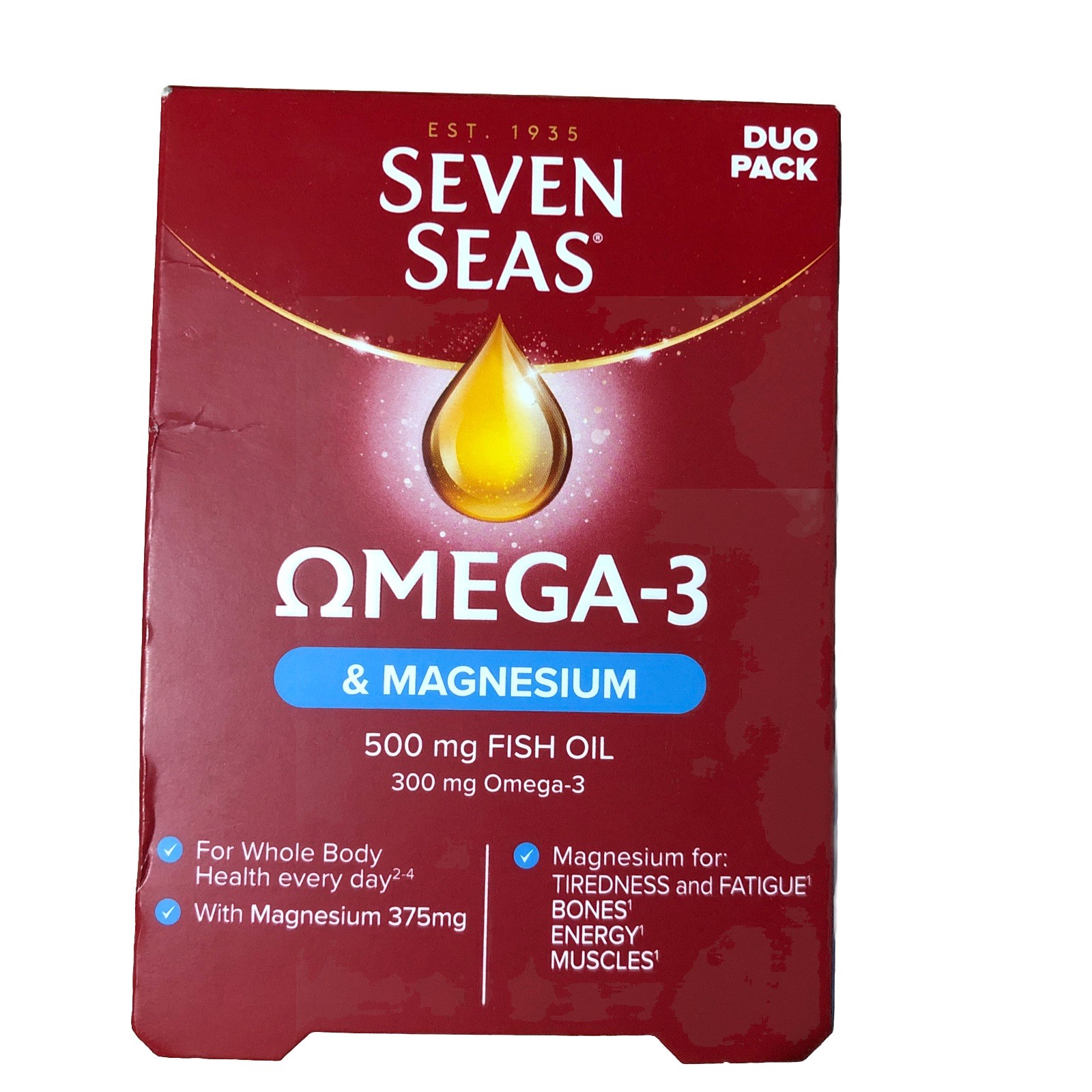Pack Of 2 Seven Seas Omega-3 Magnesium Duo Pack 60Tablets & 60Capsules - Image 2