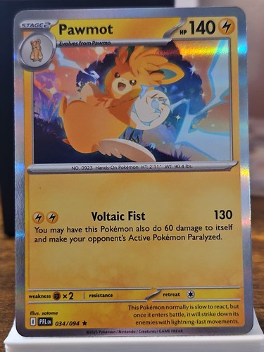 Pawmot 034/094 Me02: Phantasmal Flames Holo