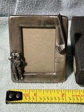 Miniature Golfing Picture Frame Sixtrees Pewter Picture Mini Frame 2.5" x 1-7/8&rdquo;