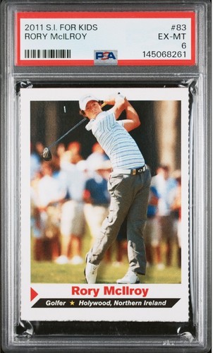 Rory Mcllroy Rookie Rare 2011 Sports Illustrated Kids SI 1st Ever Card PSA 6