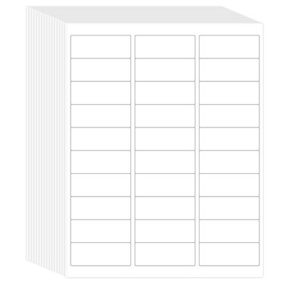 Printable Address Labels 1''x2-5/8'', 3000 Stickers, 30/Sheet, Mailing for Enve...