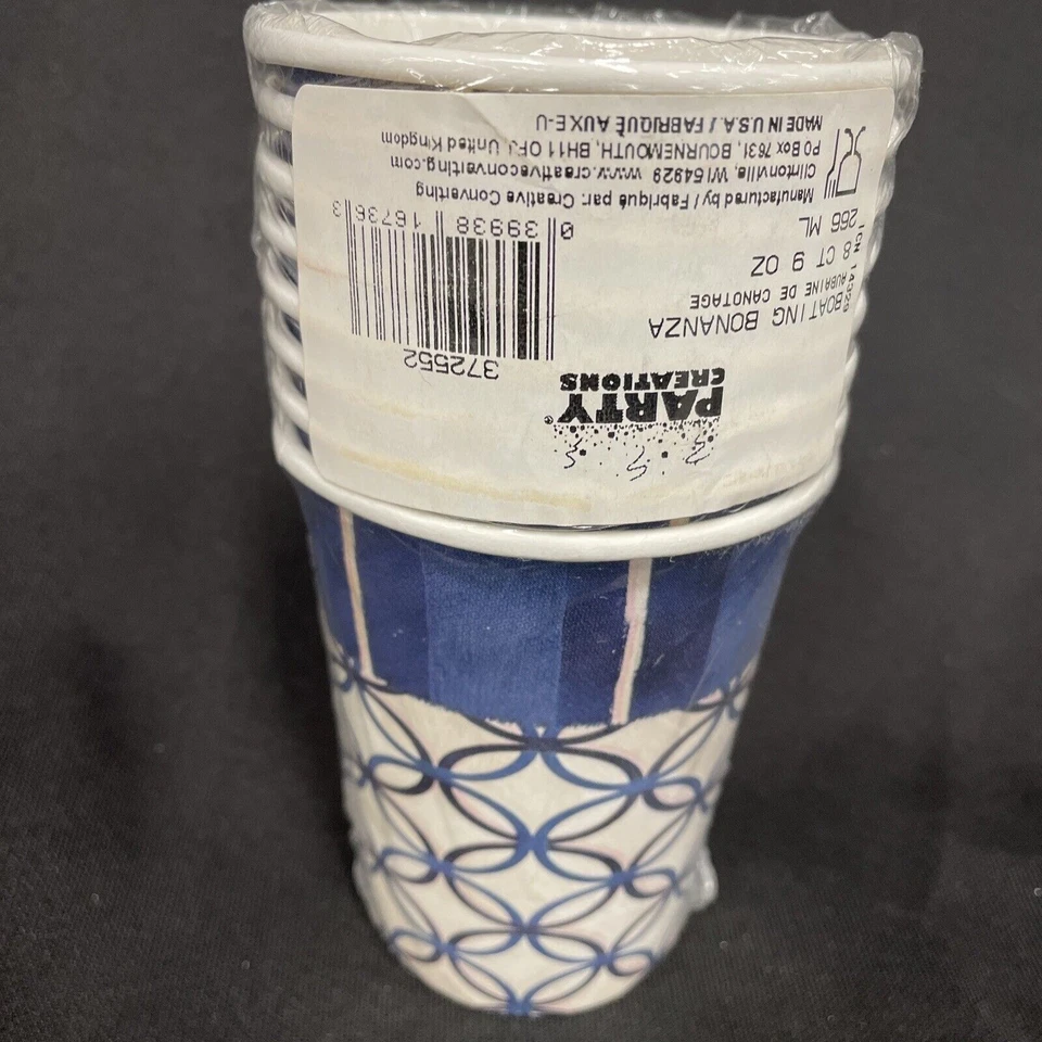 Boating Bonanza Boat Yacht Sea Ocean Luau Nautical Theme Party 9 oz. Paper Cups - Image 2 of 2