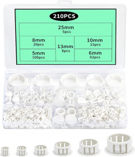 210 Pcsscrew Hole Plugs, White Screw Caps, Plastic Caps, Nylon Plastic Hole Plug
