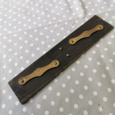 Vintage 1963 London Parallel Rule Ebony & Brass Draughtsman Tool