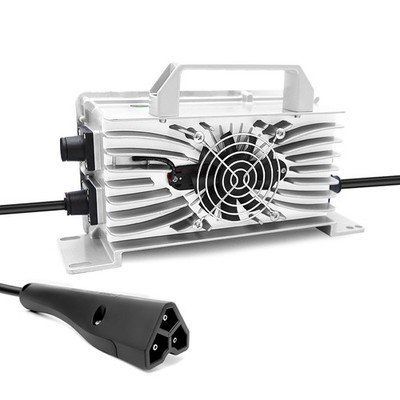 48V 15A Golf Cart Lithium Battery Charger W/3 Pin Triangle Plug For EZGO TXT RXV