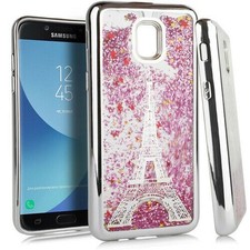 "Funda Caramelo Torre Eiffel Brillo Brillante para Samsung Galaxy J7 (2018)"