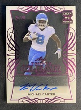 2021 Leaf Trinity Clear Auto Pink Foil Michael Carter (RC)  25/30-Cardinals