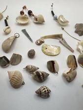 Collectible Seashells and Shell Beads Mixed Lot for Crafts and Jewelry Making