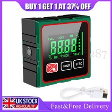 Digital Angle Finder Gauge With Laser 360° Magnetic Inclinometer Level Meter UK