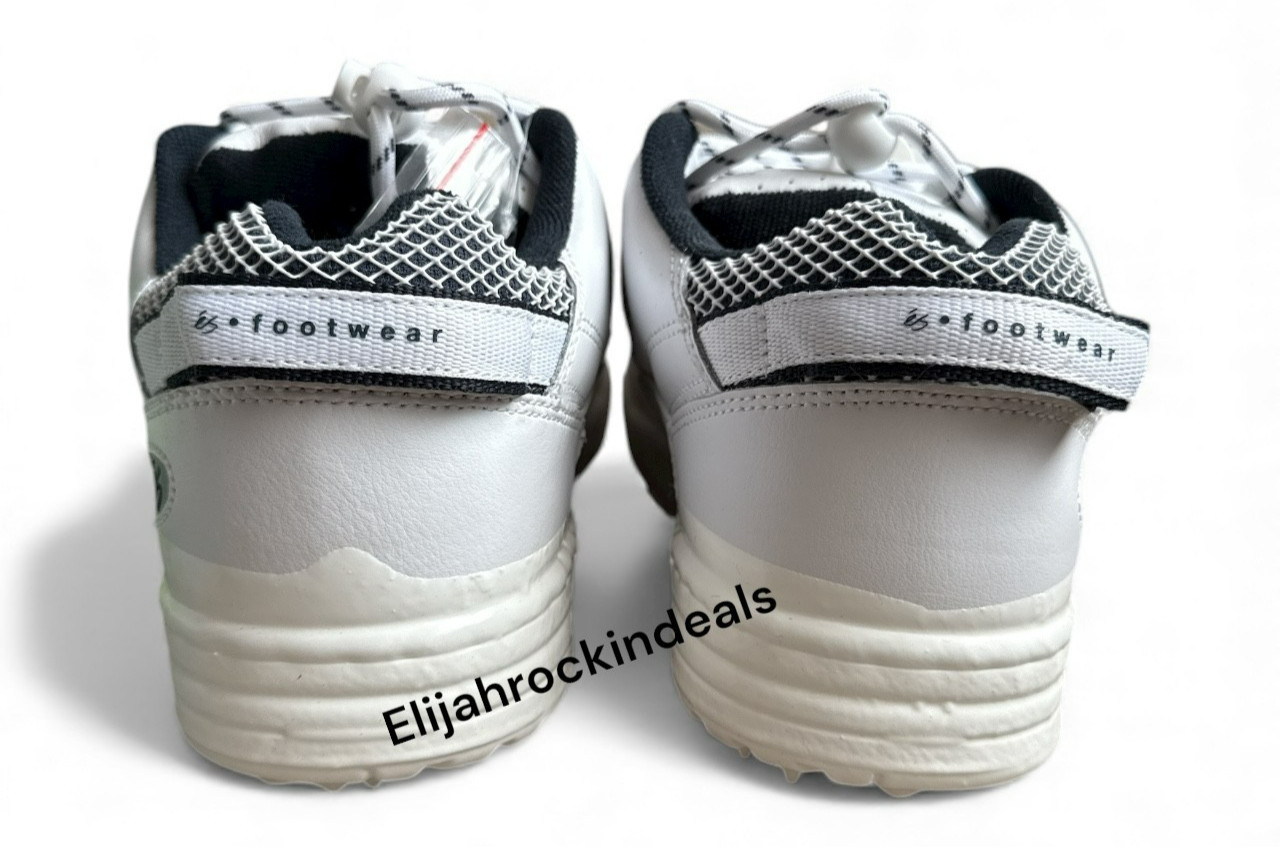 NEW MUSKA X ES DIPPED WHITE AND NAVY SKATEBOARDING  SNEAKER SHOES SIZE 10 image 7