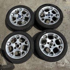 4x Genuine Ford Fiesta MK7 15” Alloy Wheels & Tyres BA5J-1007-GA