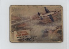 1954 Topps Scoops Chuck Yeager Jet Passes Sound Barrier #68 1n94