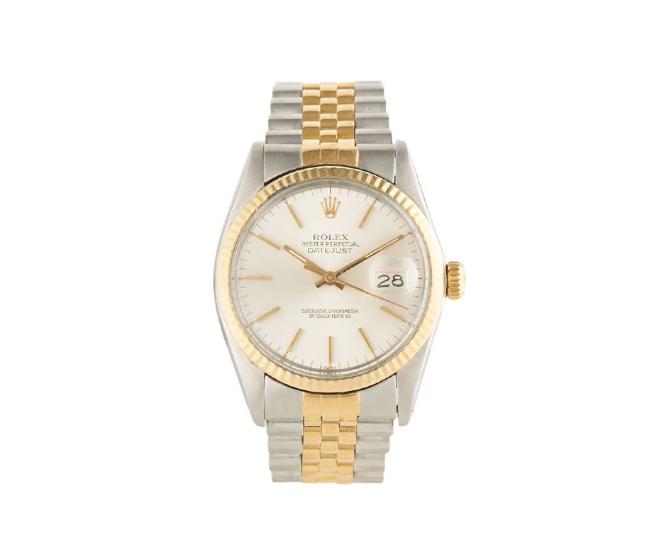 1981 Rolex Datejust 16013, 36mm, Silver Dial, 18K Gold & Stainless Steel Watch