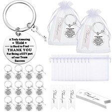 36 Pcs Employee Appreciation Gifts Bulk Thank You Keychains Thank You Keych...