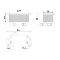 Mahle ÖLkÜHler MotorÖL Passend FüR Polestar Polestar Volvo S60 S80 S90 V40 V60