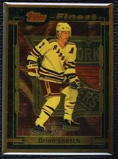 1995-96 Topps Finest Bronze Brian Leetch #14 HOF 16yo