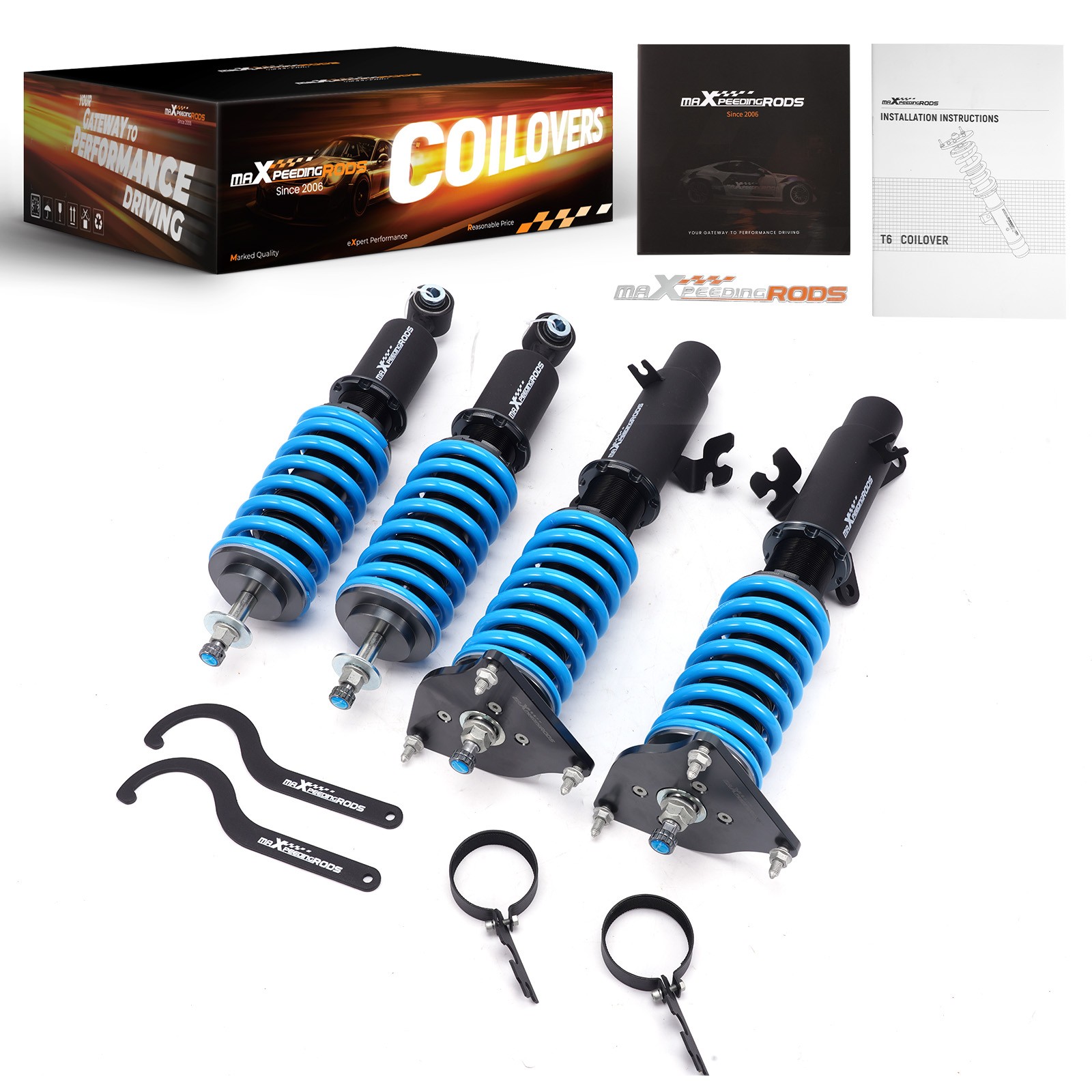 24 Way Adjustable Coilovers For MINI R50, R53 Cooper 2001-2006 FWD Shock Struts