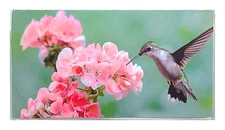 Humming Bird Checkbook Cover with 50 Page Check Transaction Register