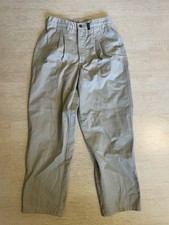 Vintage Rockies Jeans Tan Pleated Pants Size 7/8 x 32 Bareback Made in USA Brown