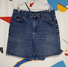 Vintage 90s Lee Denim Shorts 37 Faded Whiskering Dad Jorts Grandpa USA Made