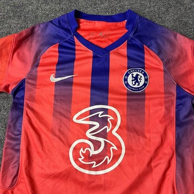 Nike Jersey Mens Size S Chelsea FC Red Blue Striped Pulisic 10 Soccer Shirt Fair