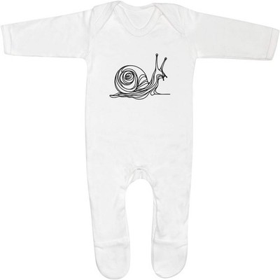 Baby Strampler Jumpsuits / Schlafanzüge ''Curious Snail Doodle'' (SS054930)