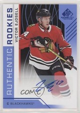 2018 Upper Deck SP Game Used Authentic Rookies Blue Victor Ejdsell #161 Auto 1pg