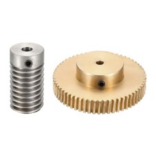 Worm Gear Set 0.8 Module 1:60 Reduction Rate(Gear-4mm Bore, Rod 5mm Bore)