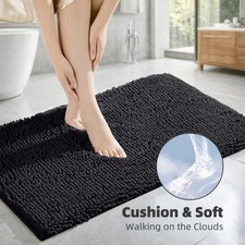 Non Slip Bath Mat Extra Large Bathroom Rug Toilet Pedestal Mats Water Absorbent