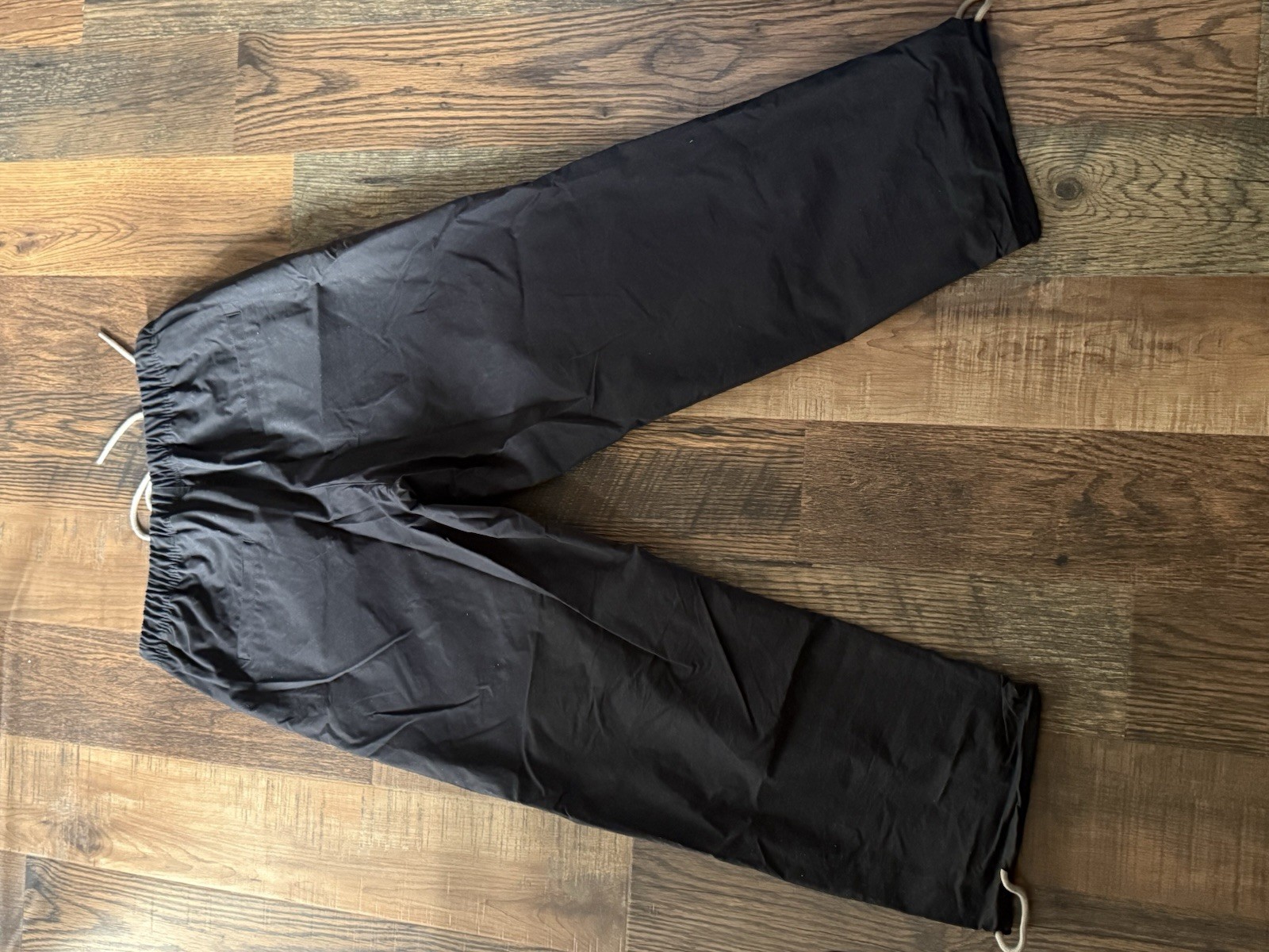 Fear of God Essentials Relaxed Casual Pants Black Logo Drawstring Men's L thumbnail 4