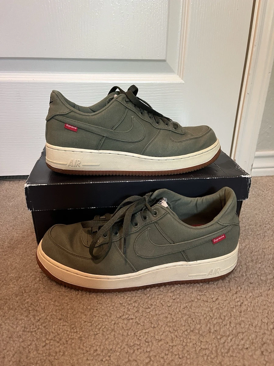 Nike Supreme x Air Force 1 Premium 08 NRG Low Cargo Khaki for Sale