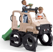 Truck Climber, Kids Outdoor Playset, Backyard Playground Set, Slide Climbing W