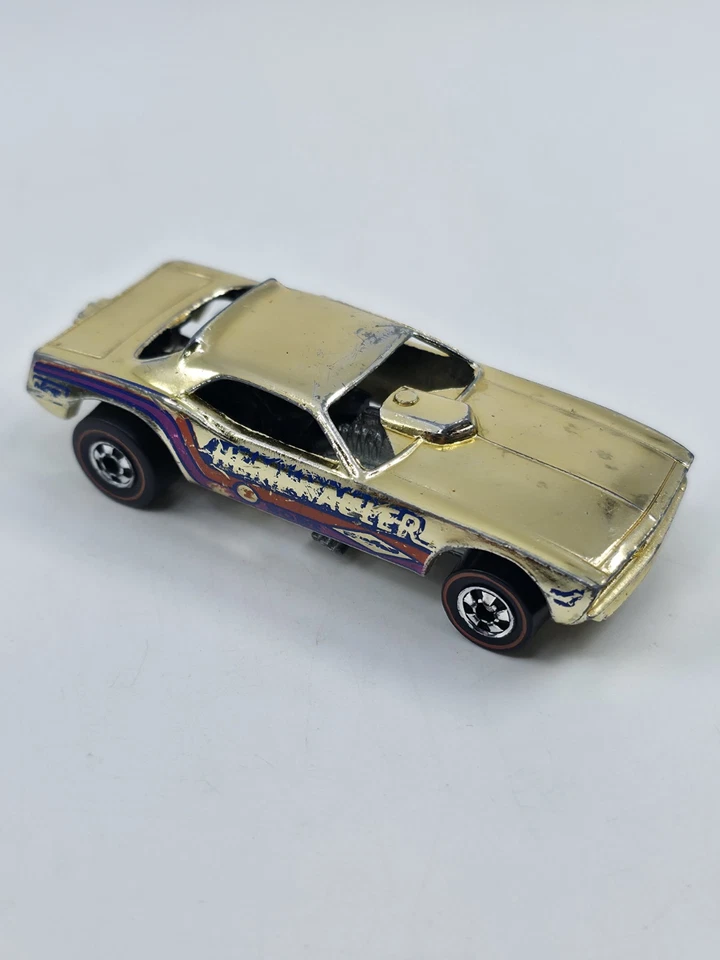 Редкий Hot Wheels Hemi Hauler Redline 1969 Золотой Хром Dodge Challenger Смешной Автомобиль - Изображение 3 из 4
