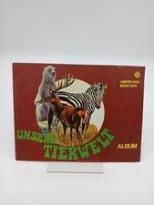 Sammelbilderalbum Unsere Tierwelt Leeralbum mit einzelnen Bildern Americana Münc
