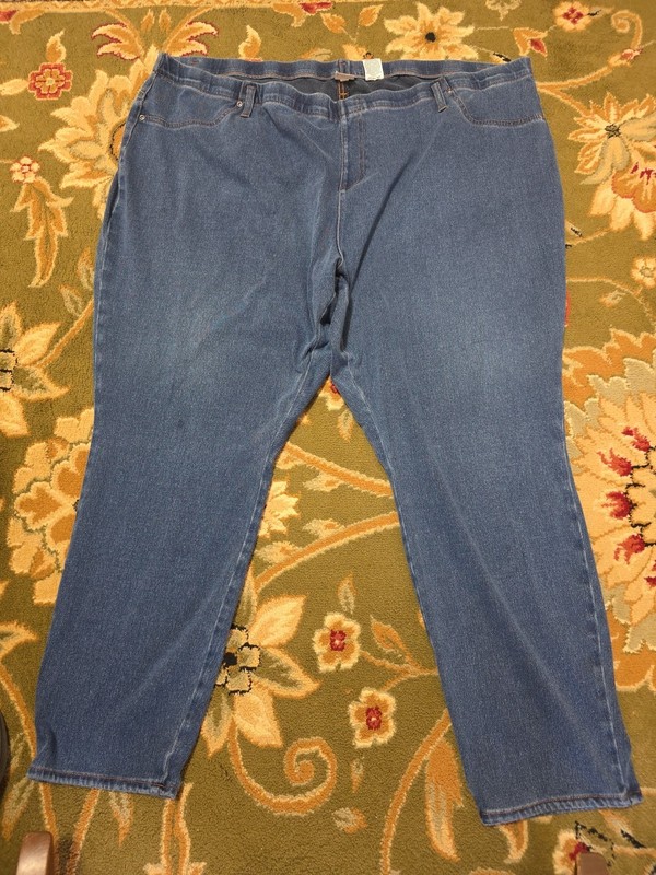 Womens Plus Sz 4x 28/30 Blue Jean Jeggings