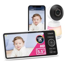 VTech Smart WiFi Baby Monitor 2K CMOS Sensor Camera Light 5.5in NEW See Box
